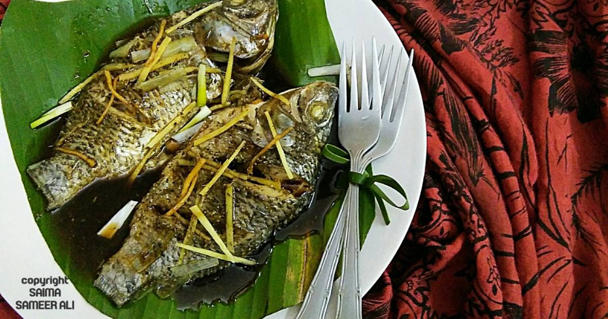 Steamed Fish In Banana Leaf Recipe By Saima Sameer Ali - Cookpad