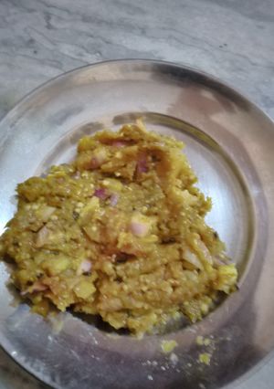 A picture of Baingan bharta.