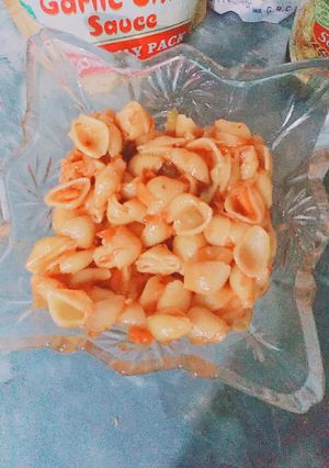 A picture of Red sauce macroni.