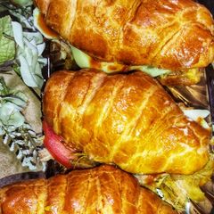 A picture of Croissant Sandwiches 🥐 🥐.