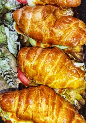 A picture of Croissant Sandwiches 🥐 🥐.