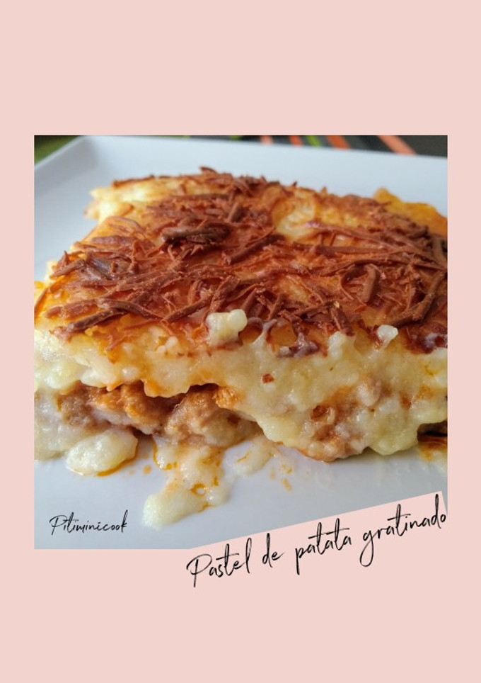 Una foto de Pastel de patata gratinado