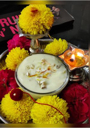 A picture of Rakhi Special Kesar Shrikhand.