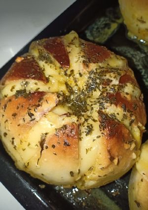 Foto resep Korean Cream Cheese Garlic Bread