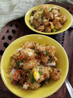 A picture of Fried Baby-Corn Bhel.