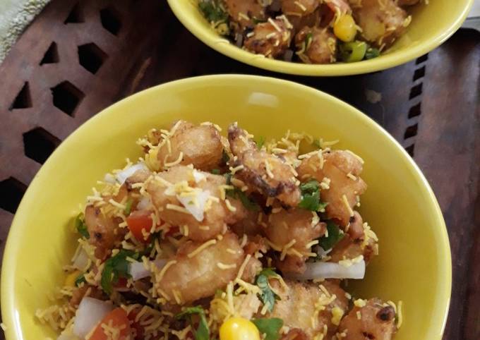 Fried Baby-Corn Bhel Recipe