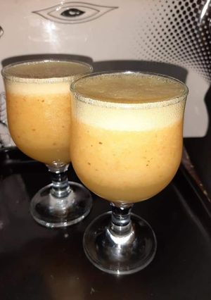 A picture of Peach juice 🍑🍑.