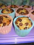 Magdalenas de Vainilla con chispas de Chocolate