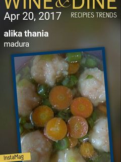 Foto resep Sayur sop bola udang