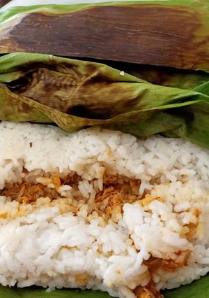 Foto resep Nasi bakar tuna pedas