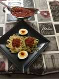 Tagliatelles a la boloñesa