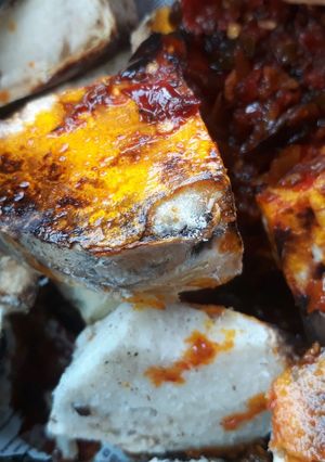 A picture of Roasted yam.