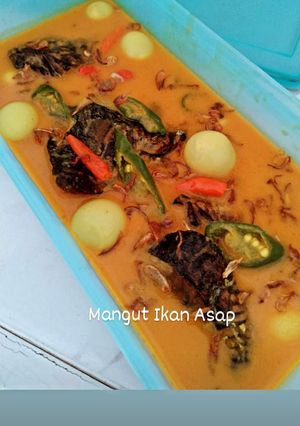 Foto resep Mangut ikan asap + telur puyuh