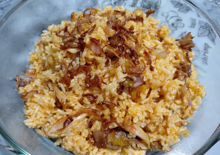 Cara Gampang Menyiapkan Nasi goreng ayam kampung Anti Gagal