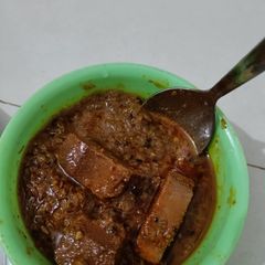 A picture of Jackfruit Gravy /Kathal ki Sabzi.