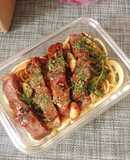 Mì ý Beefsteak sốt Tereyaki