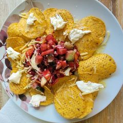 A picture of Nacho salad alternative.