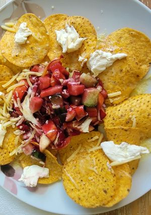 A picture of Nacho salad alternative.
