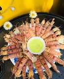 Tôm tích hấp bia  Muối ớt xanh