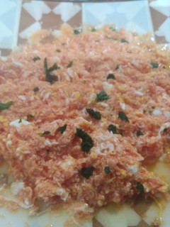 Una foto de Revuelto de tomate y huevo