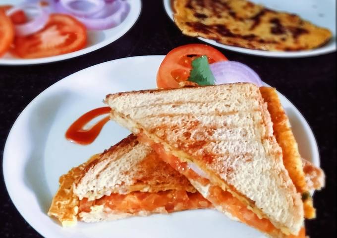 Recipe of Award-winning Cheese chilla sandwich