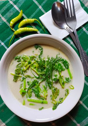 Foto resep Bobor Bayam (Sayur Bayam Santan)