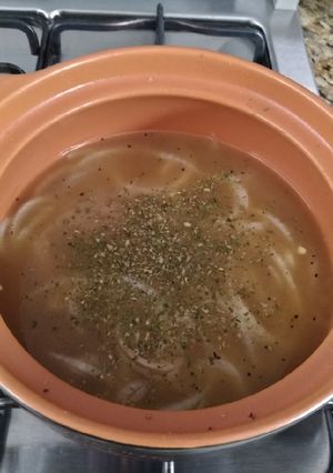 Una foto de Sopa de cebolla
