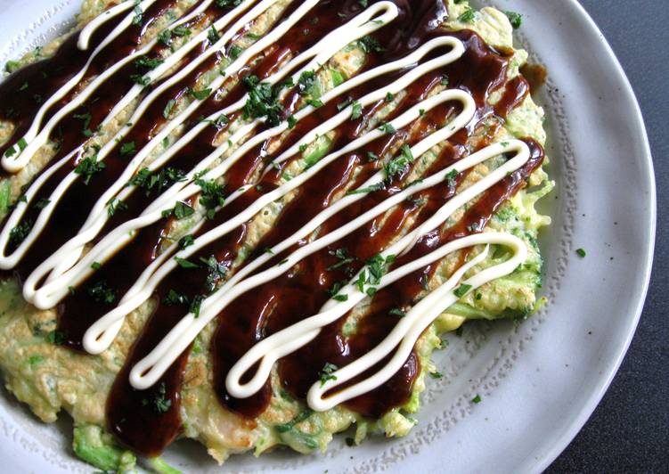 Steps to Prepare Perfect Broccoli &amp; Prawns Okonomiyaki