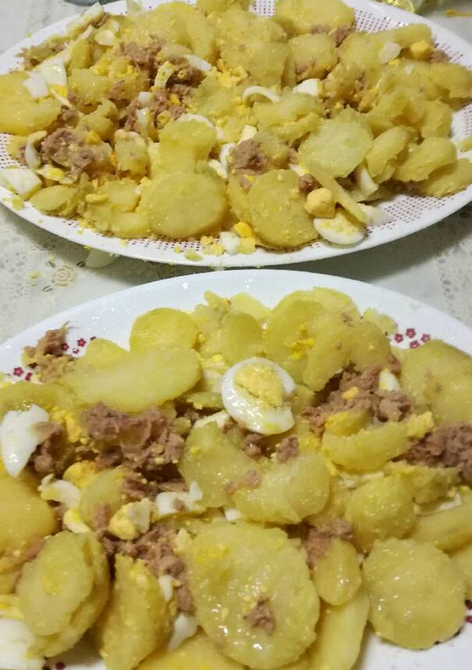 Una foto de Papas aliñadas fácil