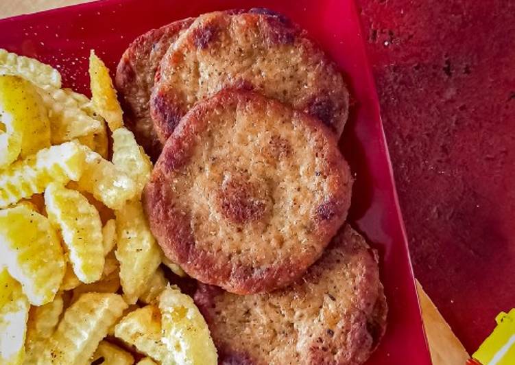 Resep Daging Burger Dari Ayam Home Made Yang Renyah