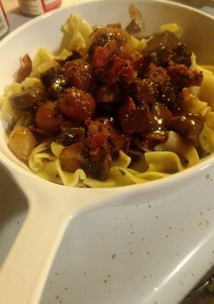 A picture of Scain's Beef Burgundy.