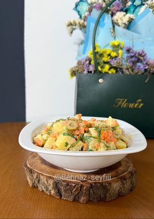 عکسی از دستور سالاد سیب زمینی برزیلی