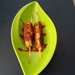 A picture of Veg seekh kebab.