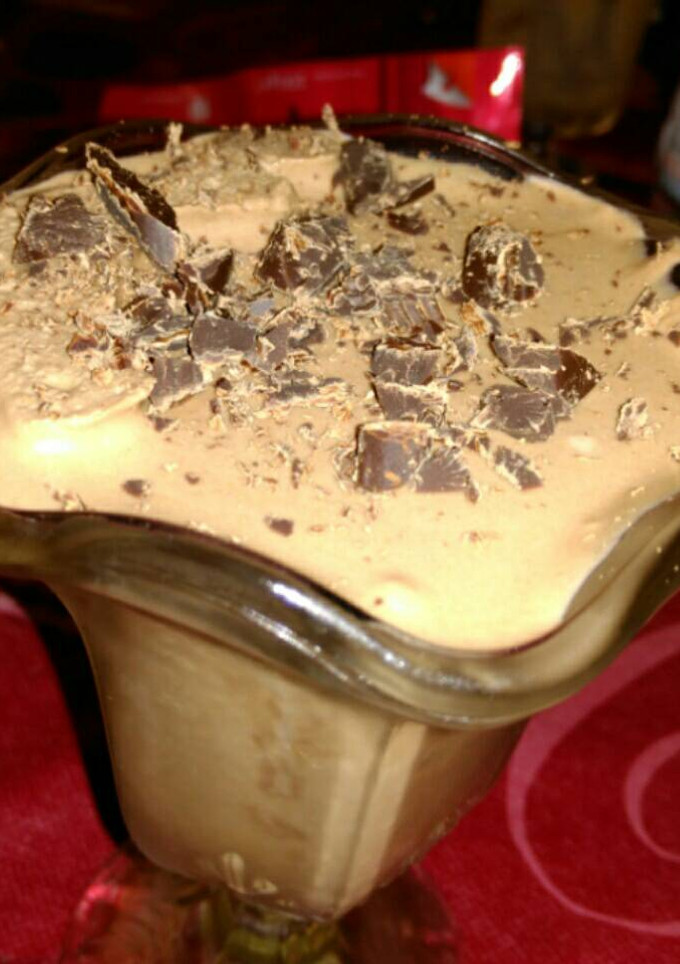 Una foto de Mousse de chocolate