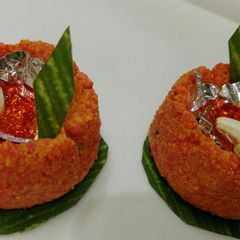 A picture of Fruits honey sandesh.