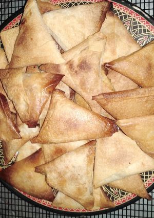 صورة لوصفة سمبوسك بجبنه موزاريلا