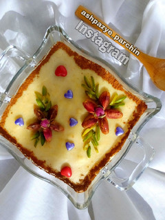 عکسی از دستور فرنی سیب و موز 🌸