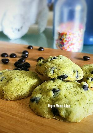 Foto resep Greentea Chocochips Cookies Renyah Nagih 😆