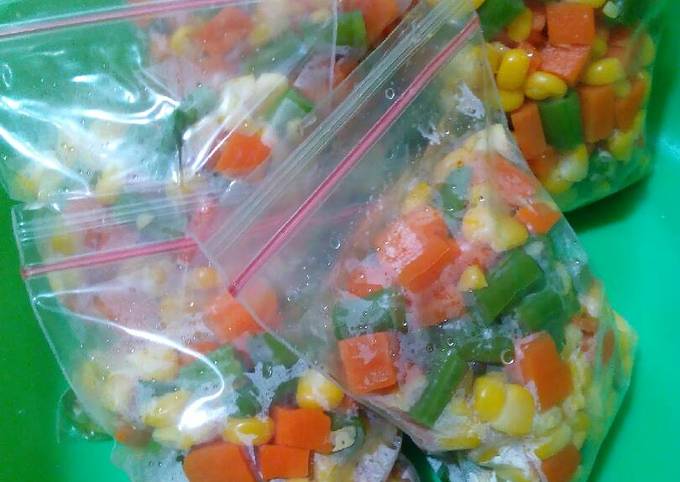 Resep Frozen vegetables yang Lezat