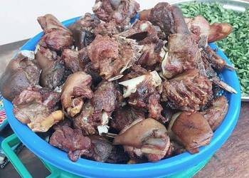 Easiest Way to Recipe Yummy Fried goat meat
