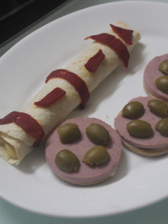 Una foto de Canelón de paté con galletas María