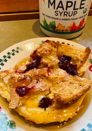 A picture of Dump it Cranberry French Toast.