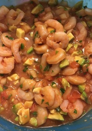 A picture of Shrimp cocktail.
