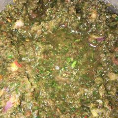 A picture of Coriander chutney.