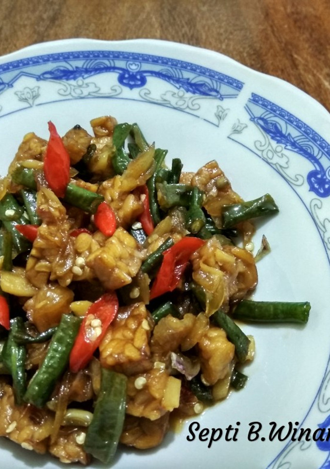 Foto resep Oseng-oseng Tempe & Kacang Panjang