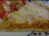 Tarta de choclo, pollo y verduritas a gusto