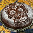 Gâteau skull moelleux aux cerises