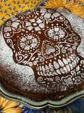 Gâteau skull moelleux aux cerises