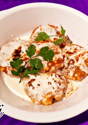 A picture of Sabudana Tikki Chaat.