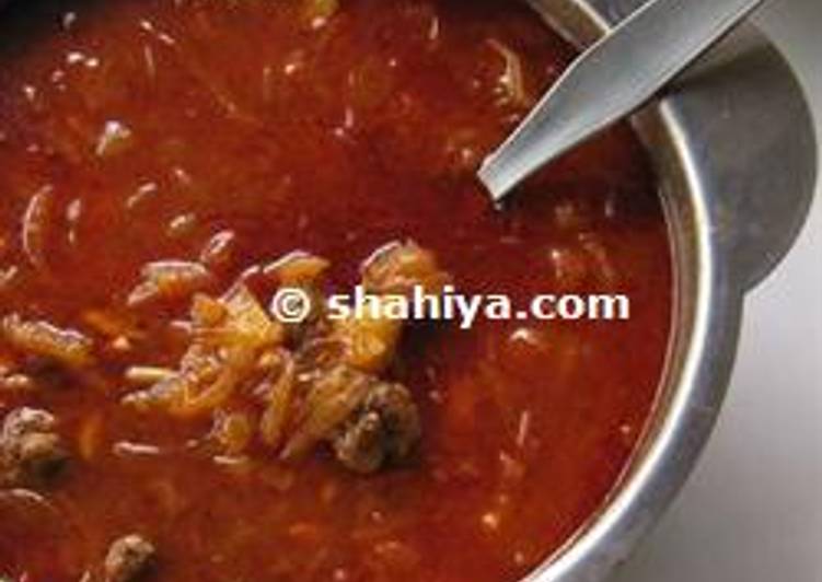 Easiest Way to Make Recipe of Diet Meatballs with Onions and Tomato Sauce
